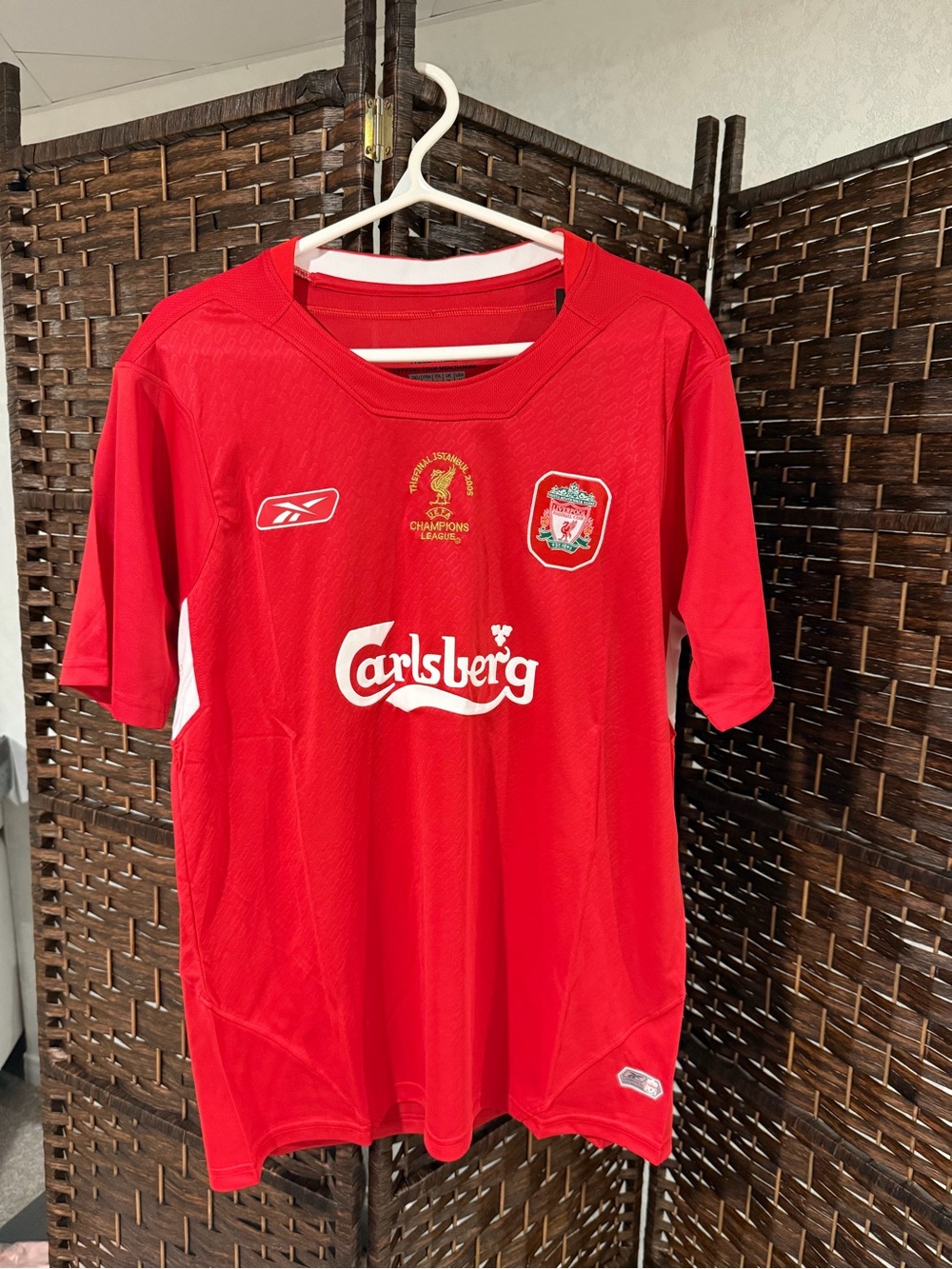Liverpool FC Short Sleeve Soccer Jersey 04-05 UCL Final